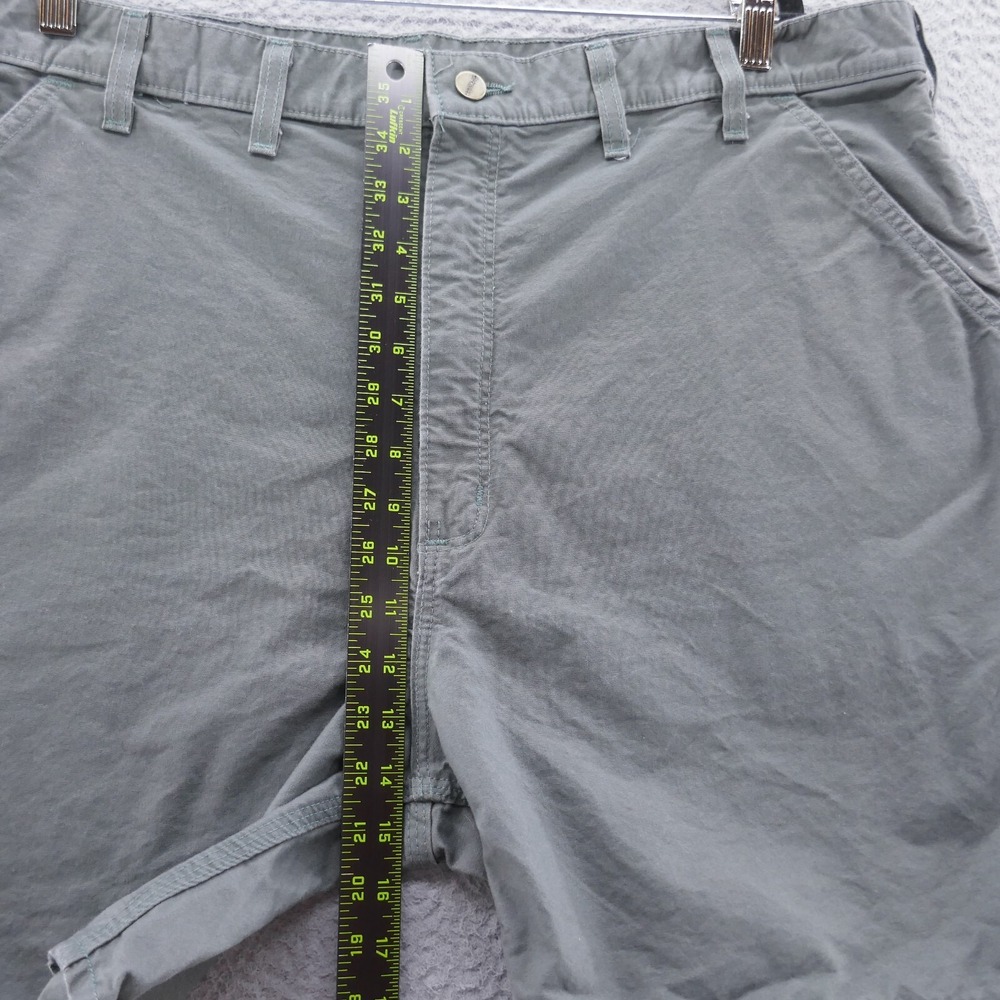 Carhartt Mens Gray Canvas Work Shorts Size 42 Rugged Utility Streetwear Casual - Picture 8 of 11